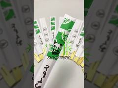 Eco-vriendelijke bamboe eetstokjes aangepaste verpakking