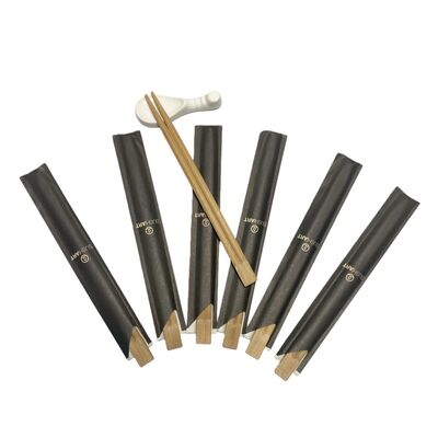 High Quality Brown Bamboo Chopsticks Premium Twins Bamboo Chopsticks Biodegradable Disposable Eco-friendly Carbonized Sushi Chopsticks Noodles Asia Food