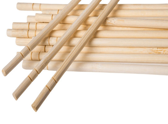 Zakencadeautjes Ronde bamboe wegwerpstokjes met aangepast logo en 100% natuurlijk bamboe materiaal