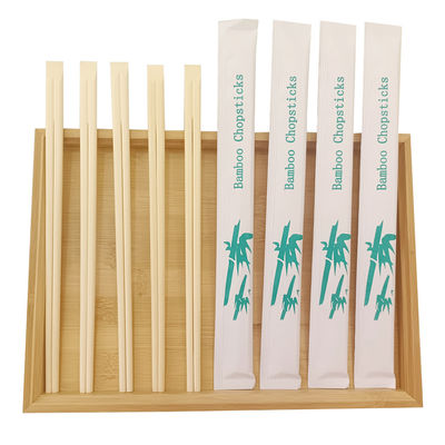 Milieuvriendelijke wegwerpsushi stokken 100% Moso bamboe aangepaste Tensoge stokken platteware type stokken
