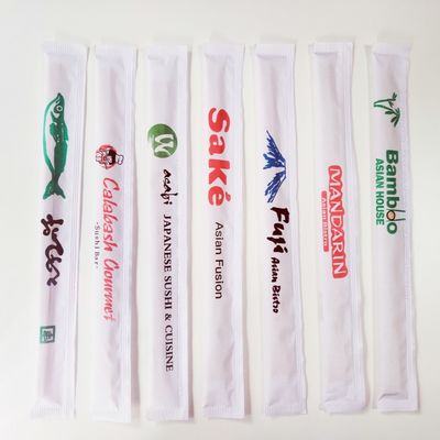 Japanse Koreaanse stijl bamboe hapstokjes Bulk 100%Natuurlijke kleur Wegwerp bamboe hapstokjes Gedrukt bamboe sushi Tensoge