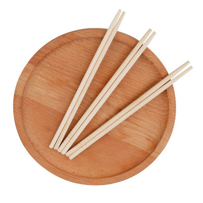 Zakencadeautjes Ronde bamboe wegwerpstokjes met aangepast logo en 100% natuurlijk bamboe materiaal