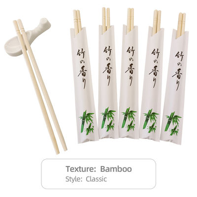 Gepersonaliseerd logo Ronde bamboe Wegwerp bamboe eetstokjes
