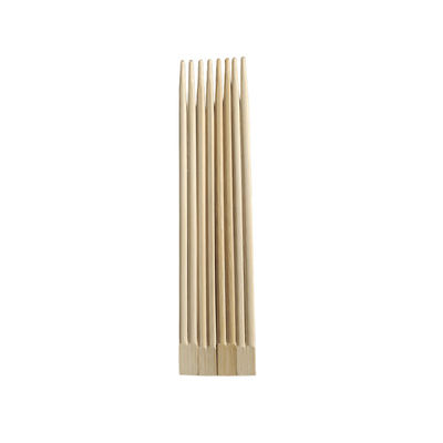 Gepersonaliseerd logo Acceptabel 100% natuurlijke kleur hapjes Wegwerp bamboe hapjes Custom verpakking Sushi Twin hapjes
