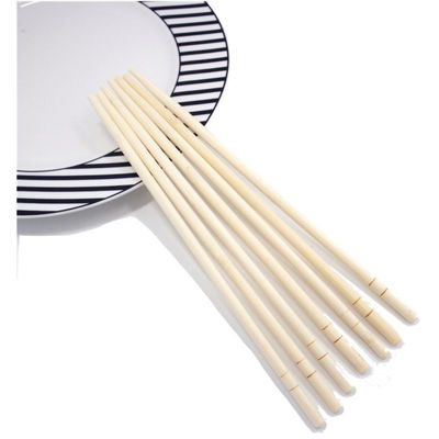 Natuurlijke bamboe wegwerp ronde eetstokjes Bulk Ronde kop wegwerp bamboe eetstokjes voor huishouden/restaurants/hotels
