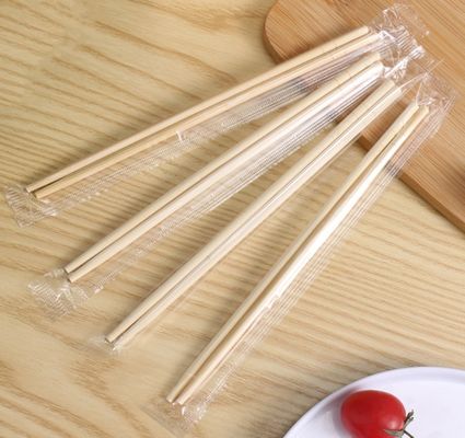 Eengebruikte ronde stokken van natuurlijke bamboe met OPP-pakket voor huishoudelijke/restaurant/hotel-oppervlakte