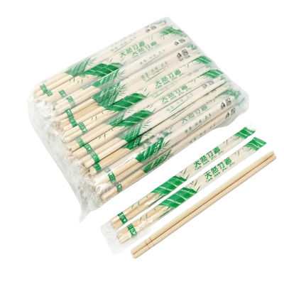 Ronde bamboe eetstokjes met mouw voor huishouden/restaurants/hotels Voor huishoudens/restaurants/hotels