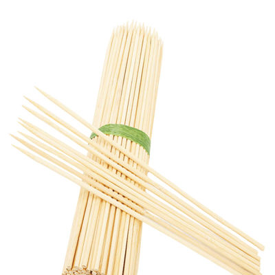 Ronde BBQ bamboe stokjes 4,0 breedte BBQ bamboe spijkers biologisch afbreekbaar