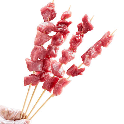 Natuurkleurige eenmalige bamboe barbecue stokken handig schimmelbestendige