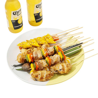Eenmalige bamboe stokken voor barbecue met 4,0 cm breedte en 50 cm lengte