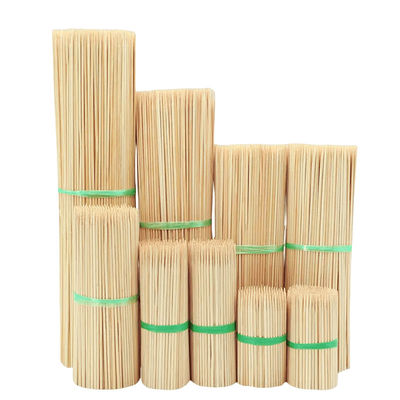 Eenmalige bamboe stokken voor barbecue met 4,0 cm breedte en 50 cm lengte
