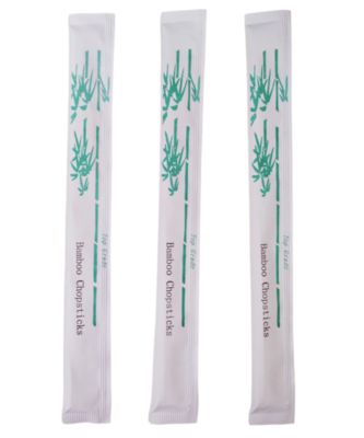 Bamboo chopsticks with Logo print individual full paper sleeve/wrap Sushi Tensoge Chopsticks Chinese disposable bamboo Chopsticks