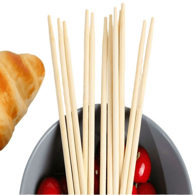 Gepersonaliseerd logo ronde bamboe wegwerpsticks perfect voor huishoudelijke / restaurant / hotel diner ervaring