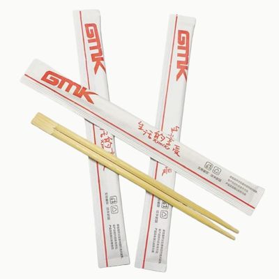 Chinese eetstokken wegwerp bestek Tweeling Wegwerp bamboe eetstokken Platware Halve papieren pakket voor restaurants & hotels& camping